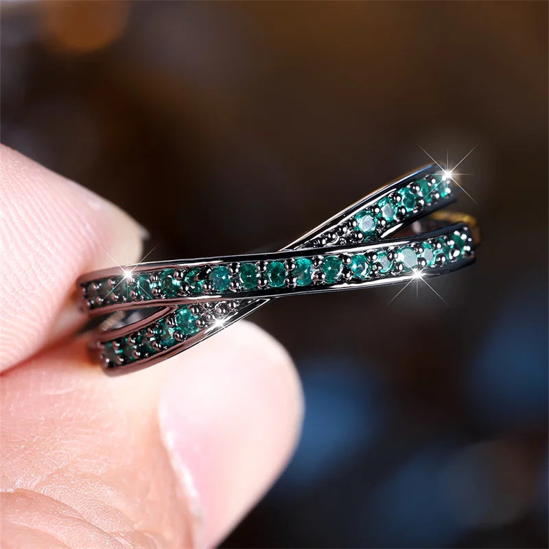 Eterna – Minimalist Stacking Cross Wedding Band