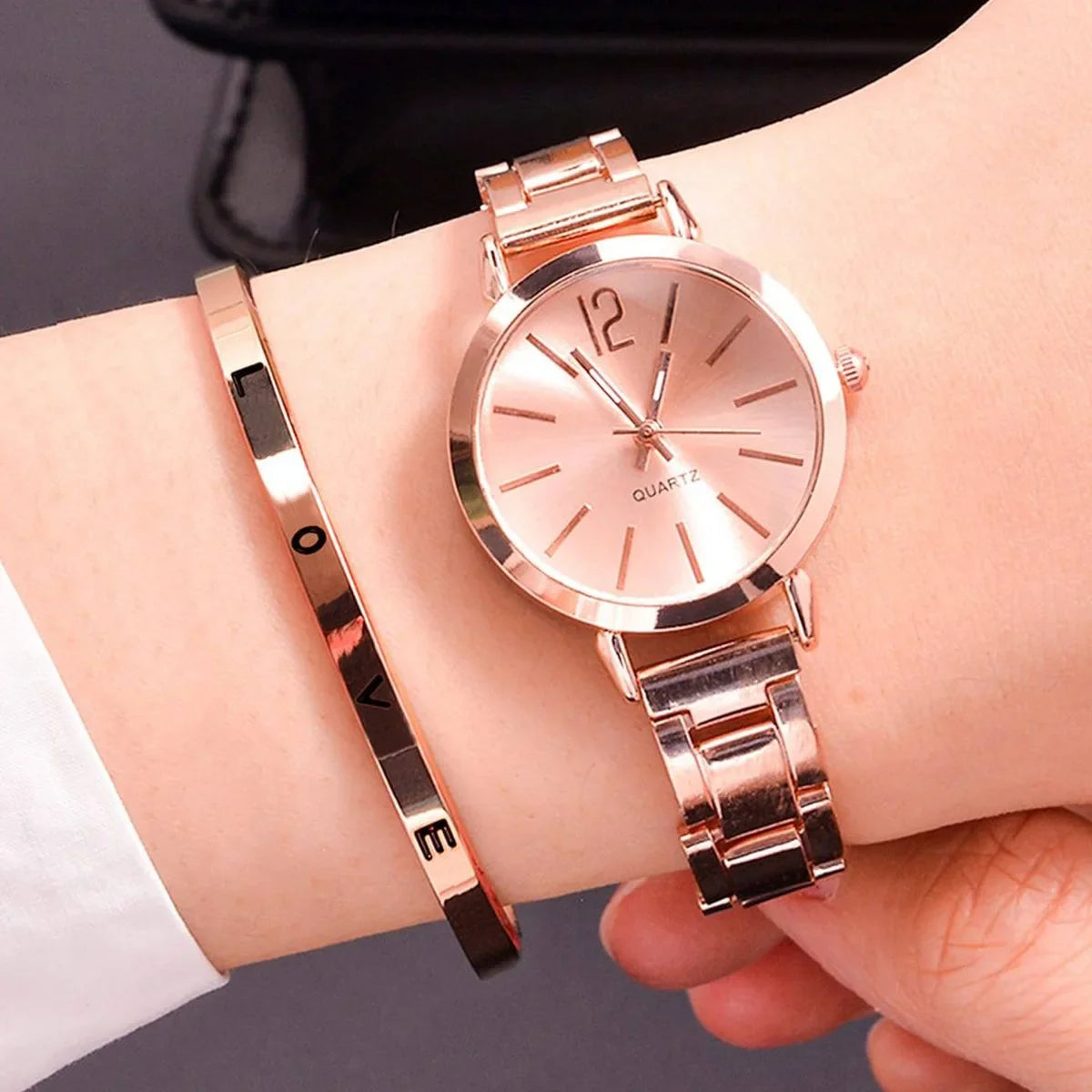 Luna – Luxury Gold Bracelet Quartz Watch