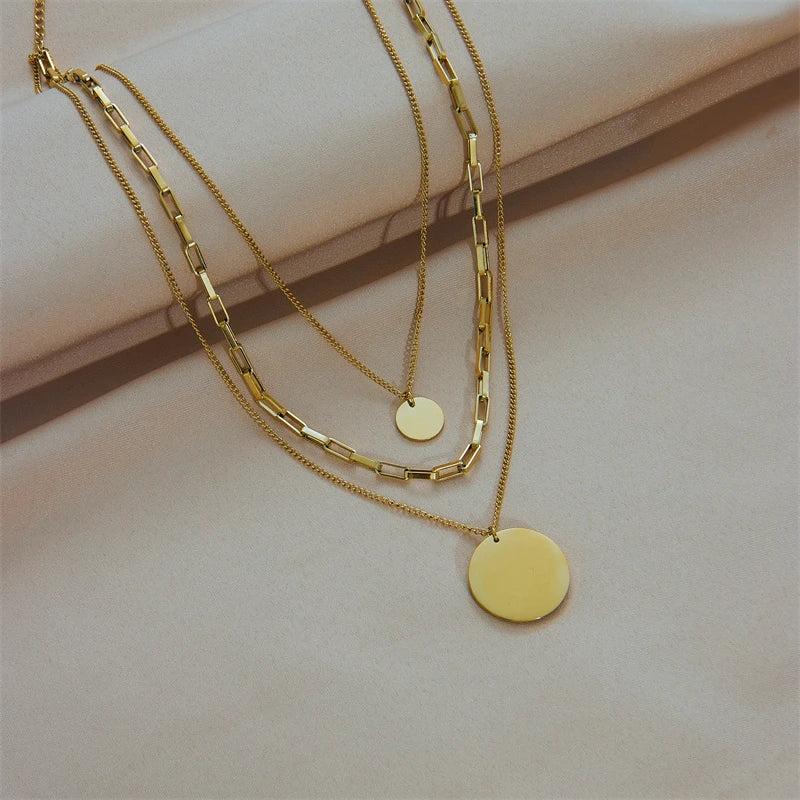 Aurora – 3-in-1 Round Pendant Necklace