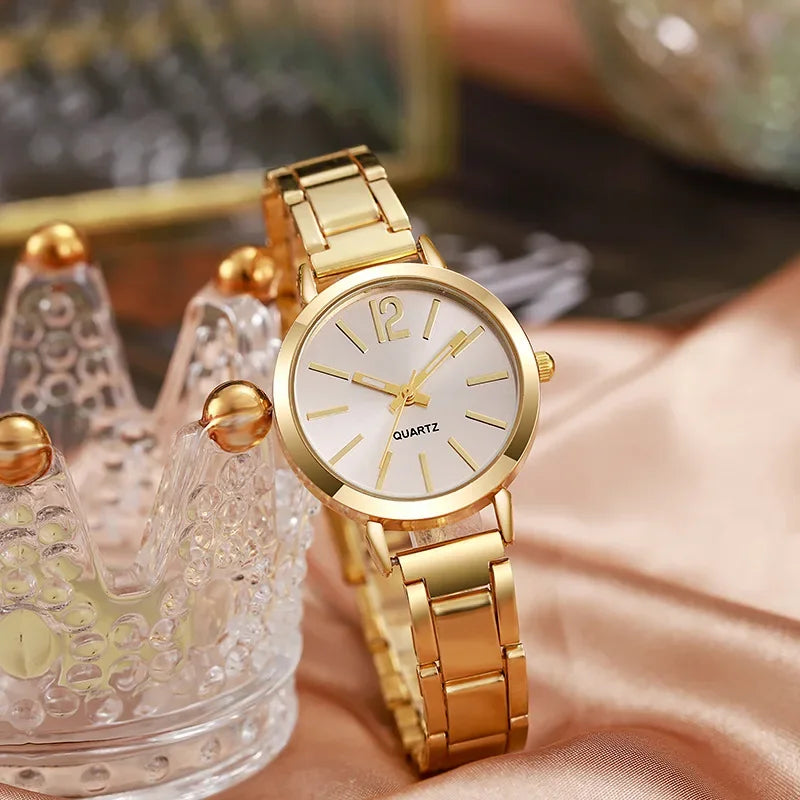 Luna – Luxury Gold Bracelet Quartz Watch