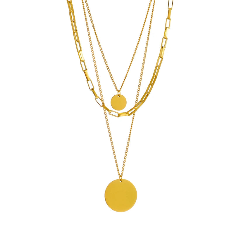 Aurora – 3-in-1 Round Pendant Necklace