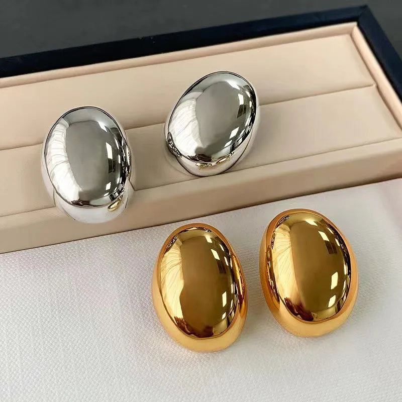 Aurora – Bold Oval & Sphere Statement Earrings