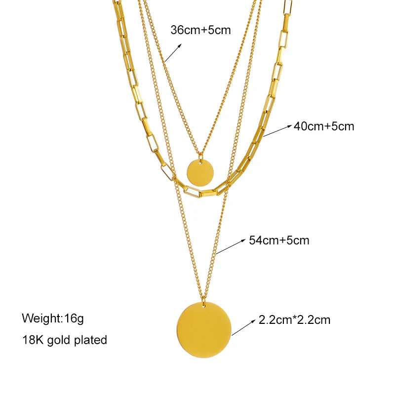 Aurora – 3-in-1 Round Pendant Necklace