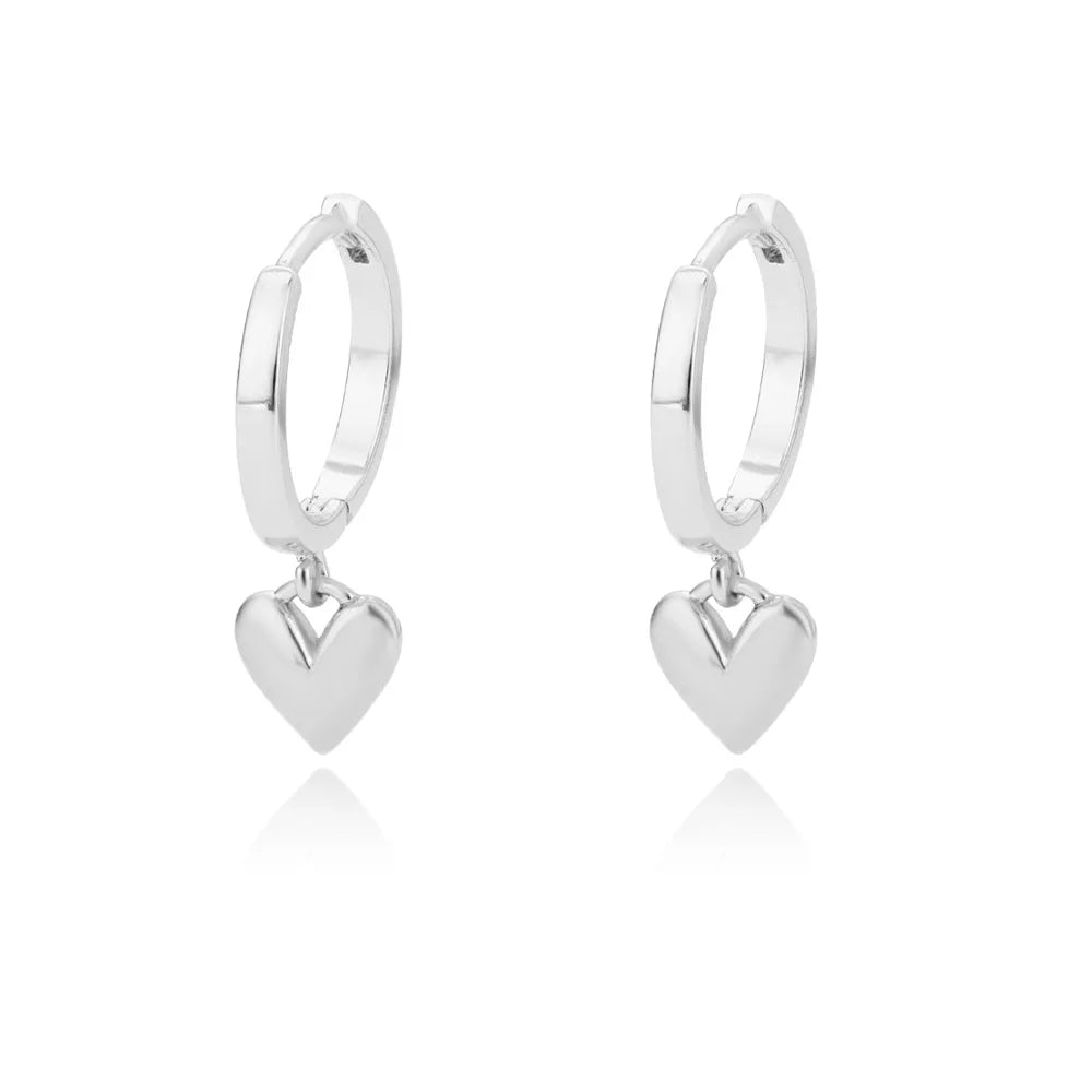 Amore – Vintage Gold Heart Earrings