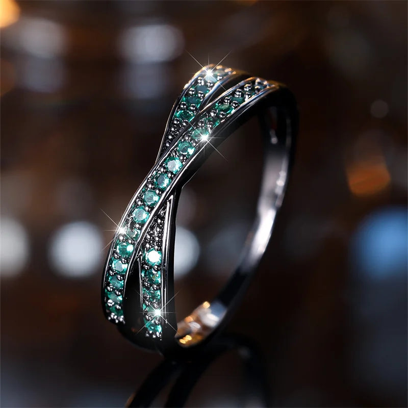 Eterna – Minimalist Stacking Cross Wedding Band