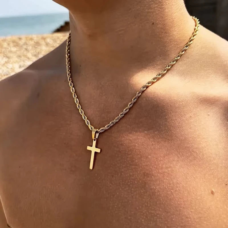 Eterna – Minimalist Cross Pendant Necklace