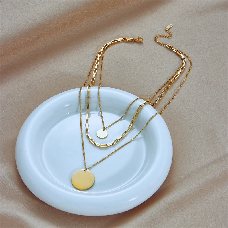 Aurora – 3-in-1 Round Pendant Necklace