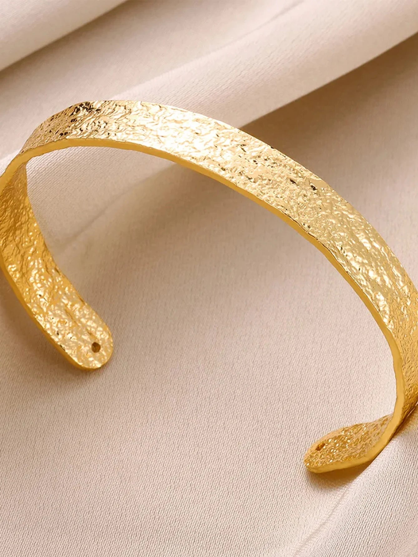 Gold & Silver Cuff Bangle Bracelet