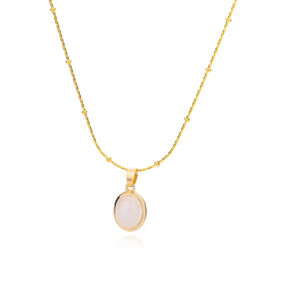 Golden Opal – Elegance Pendant Necklace