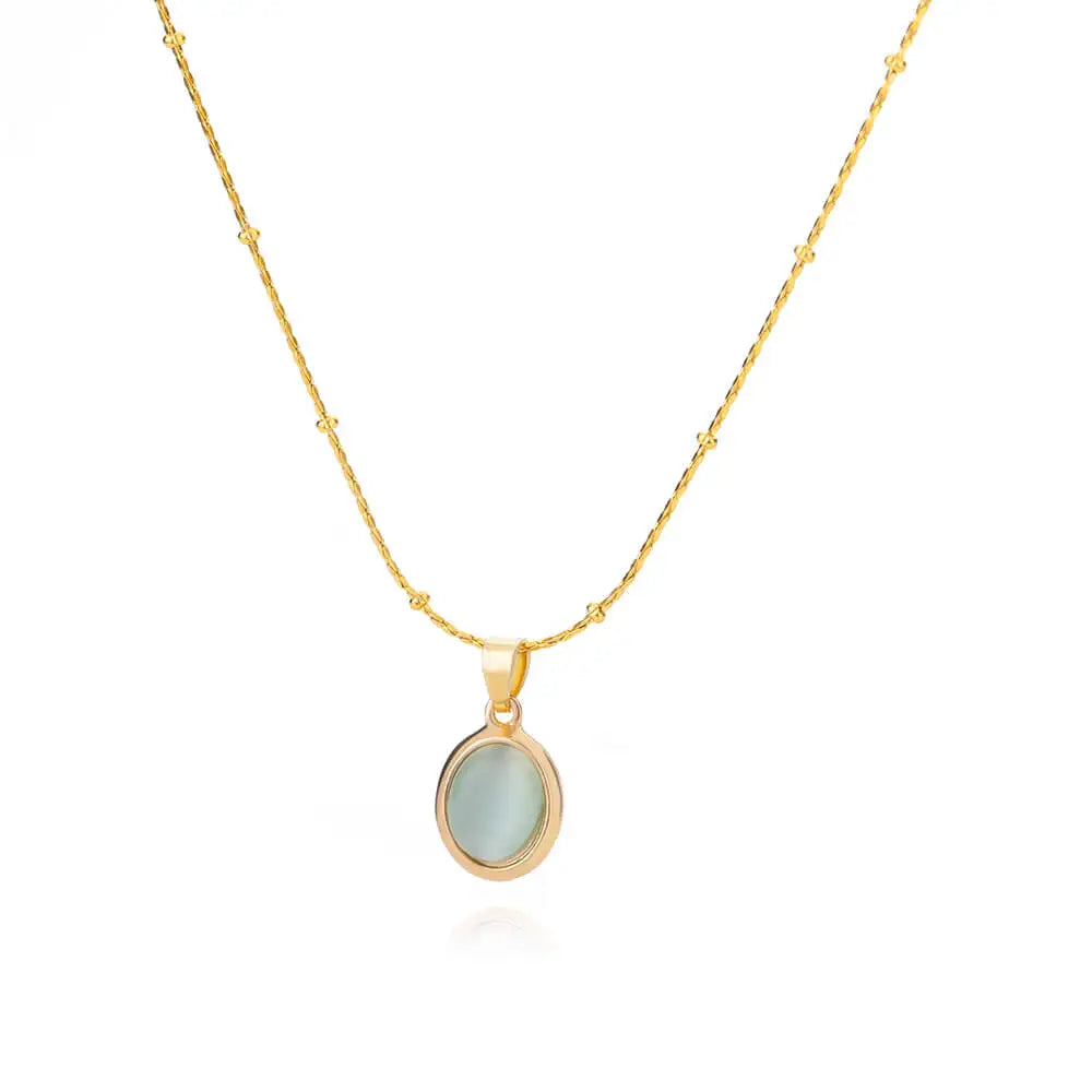 Golden Opal – Elegance Pendant Necklace
