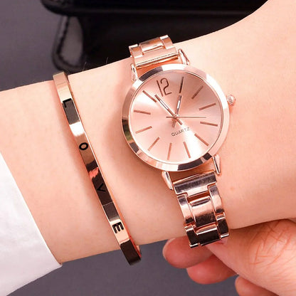 Luna – Luxury Gold Bracelet Quartz Watch