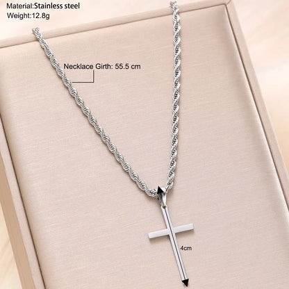 Eterna – Minimalist Cross Pendant Necklace