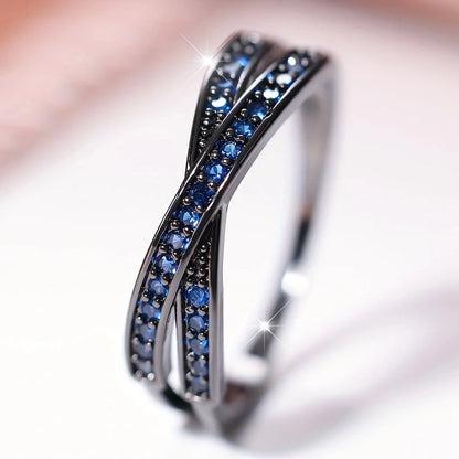 Eterna – Minimalist Stacking Cross Wedding Band