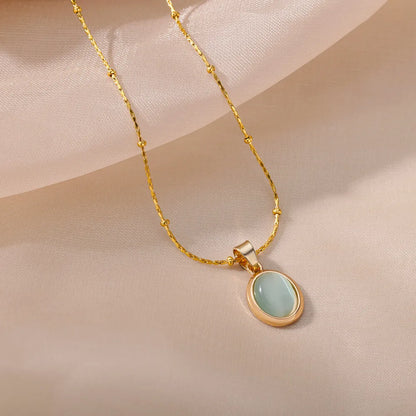 Golden Opal – Elegance Pendant Necklace
