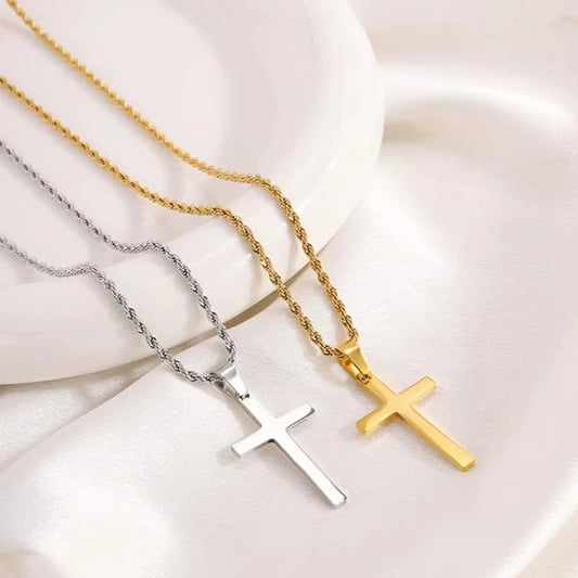 Eterna – Minimalist Cross Pendant Necklace