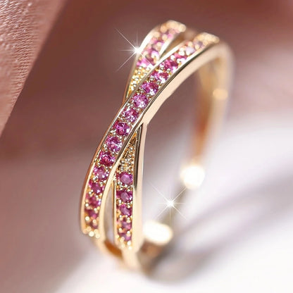 Eterna – Minimalist Stacking Cross Wedding Band