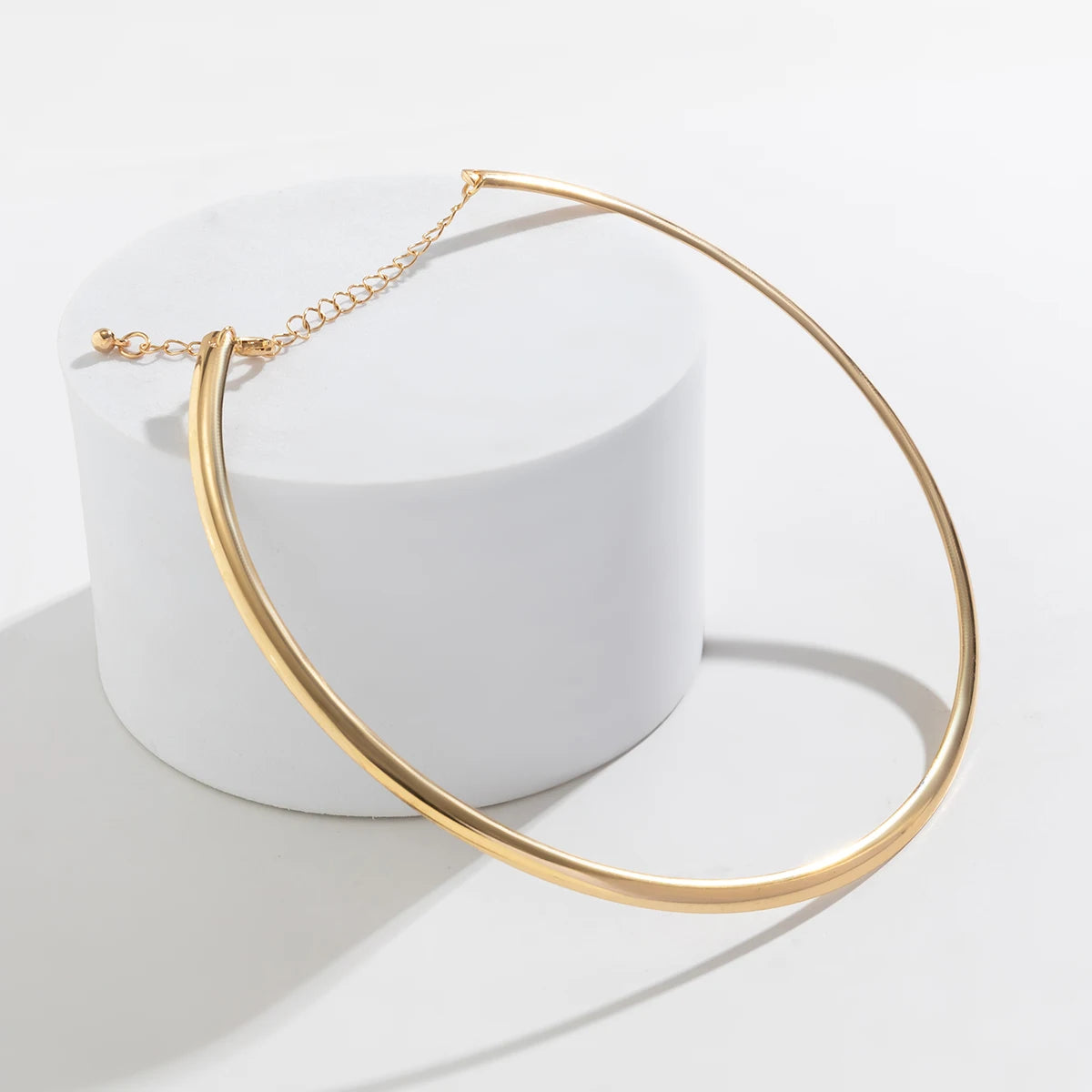 Vintage Gold Torques Choker Necklace