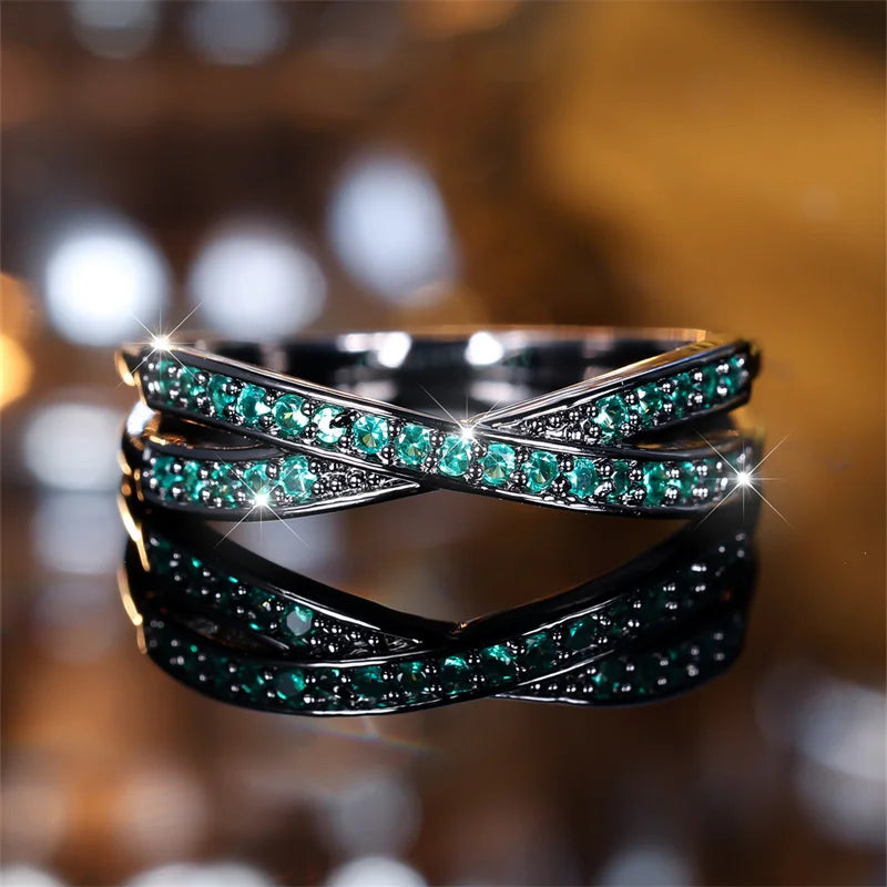 Eterna – Minimalist Stacking Cross Wedding Band