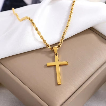 Eterna – Minimalist Cross Pendant Necklace
