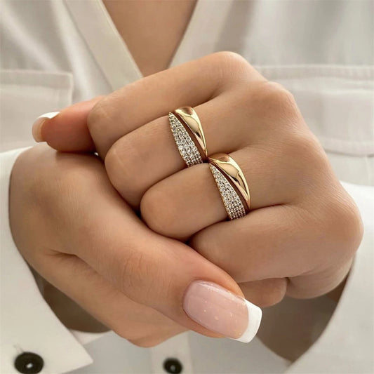 Celeste – Adjustable Zircon Copper Ring