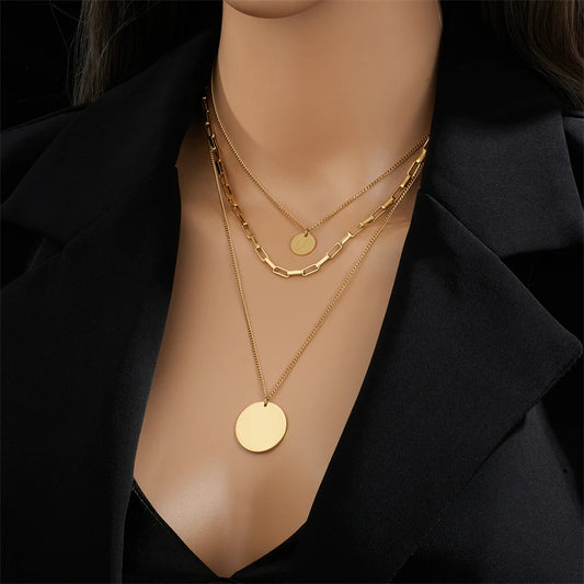Aurora – 3-in-1 Round Pendant Necklace
