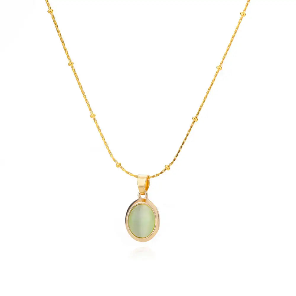 Golden Opal – Elegance Pendant Necklace