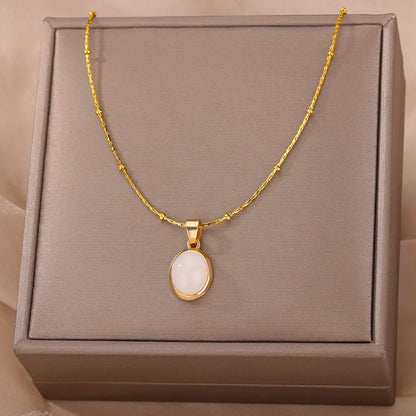 Golden Opal – Elegance Pendant Necklace