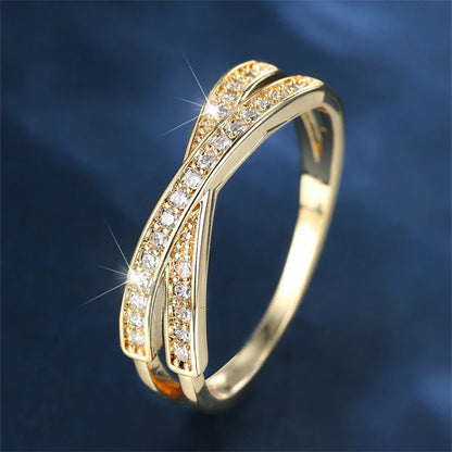 Eterna – Minimalist Stacking Cross Wedding Band