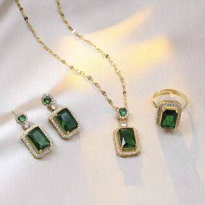 Solara – Classic Women's Three-Piece Jewelry Set