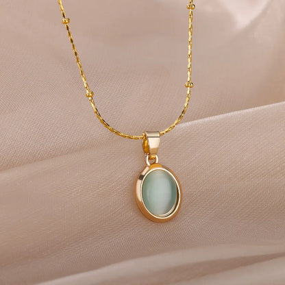 Golden Opal – Elegance Pendant Necklace